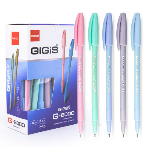 GiGiS G-6000 | 50PCS | 0.7 MM | BALL PENS |