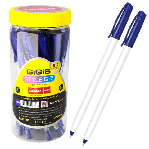 GiGiS G-STYLE 7 | 50PCS | 0.7 MM | BALL PENS |