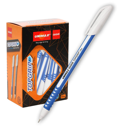 GiGiS WHITEBODY TOPGRIP | 50PCS | 1.0 MM | BALL PENS |