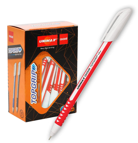 GiGiS WHITEBODY TOPGRIP | 50PCS | 1.0 MM | BALL PENS |