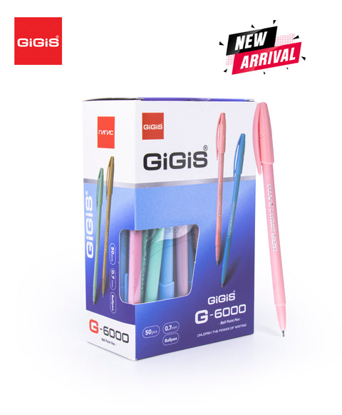 GiGiS G-6000 | 50PCS | 0.7 MM | BALL PENS |