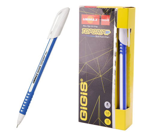 GiGiS WHITEBODY TOPGRIP | 50PCS | 1.0 MM | BALL PENS |