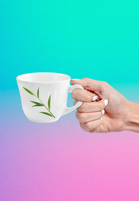 BAMBOO GROOVES | 220ML | CUP & SAUCER | OPALWARE | DRINK-WARE