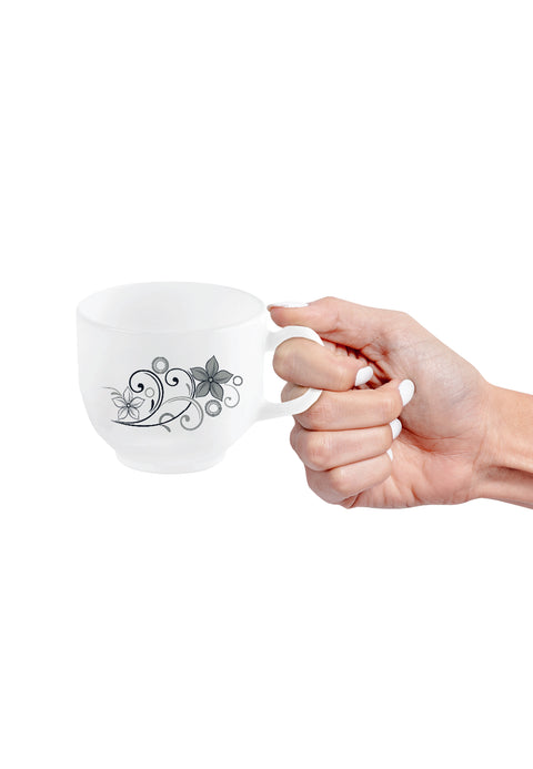 CAMBER BLACK | 220ML | CUP & SAUCER | OPALWARE | DRINK-WARE