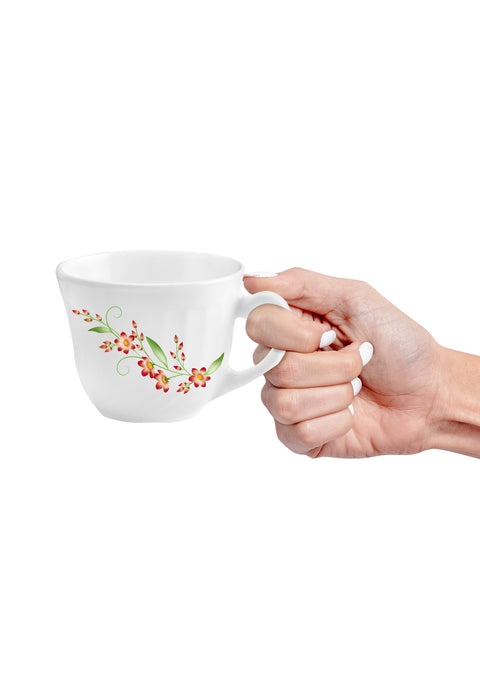RED CREEPER | 220ML | CUP & SAUCER | OPALWARE | DRINK-WARE