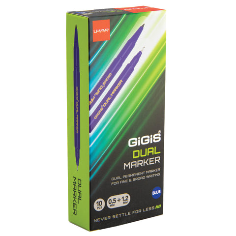 GiGiS DUAL PERMANENT MARKER | 0.5+1.2 MM | STATIONERY |