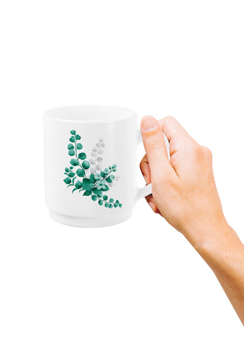 AQUA LEAVES | MUG | OPALWARE | DRINK-WARE