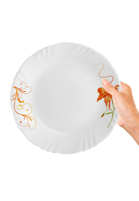 ORANGE LILY| 11" | IMPERIAL | OPALWARE | TABLEWARE