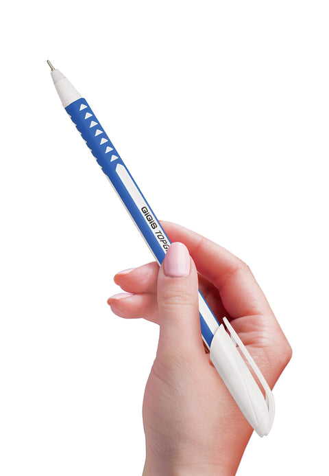 GiGiS WHITEBODY TOPGRIP | 50PCS | 1.0 MM | BALL PENS |