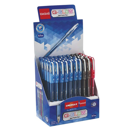 GiGiS G-GLOW | 50PCS | 0.7 MM | BALL PENS |