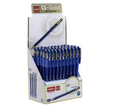 GiGiS G-GOLD | 50PCS | 0.7 MM | BALL PENS |